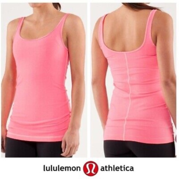 Lululemon Daily Tank Wee Stripe Dune Flash Pink - Picture 1 of 13